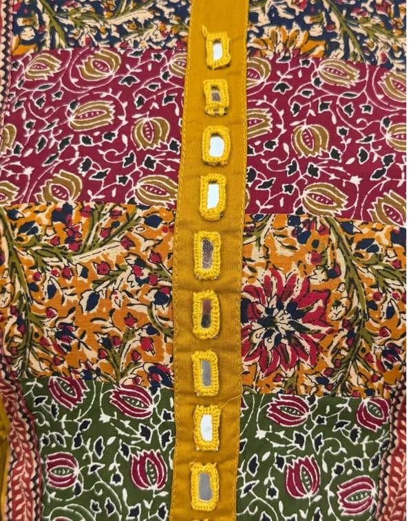 Musterd Solid A-Line Kurti With Pant Set