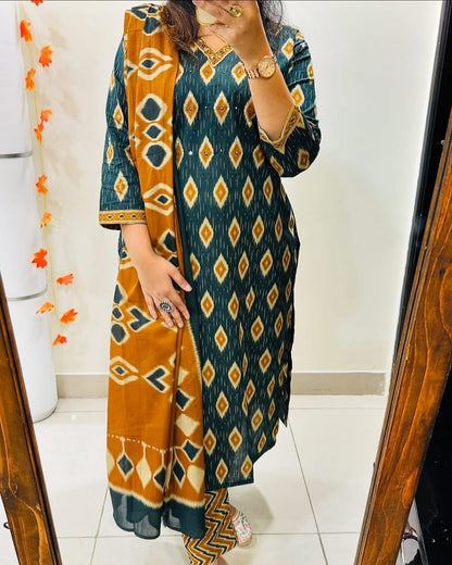 Libas Kurta Stylish Kurti With Bottom And Dupatta Set