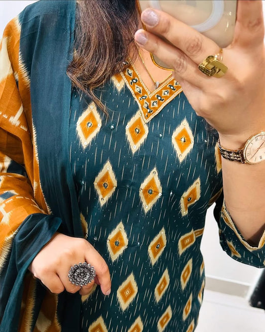 Libas Kurta Stylish Kurti With Bottom And Dupatta Set