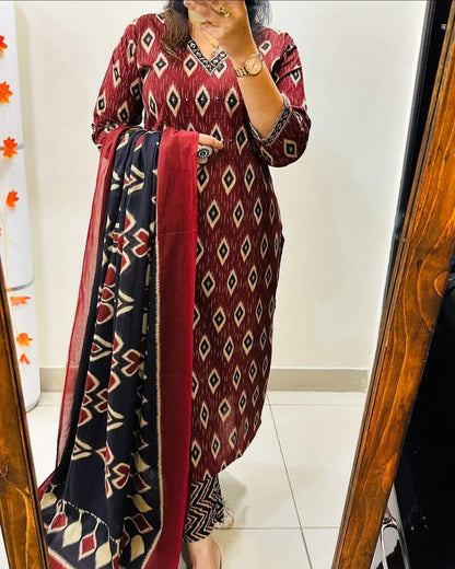 Libas Kurta Stylish Kurti With Bottom And Dupatta Set