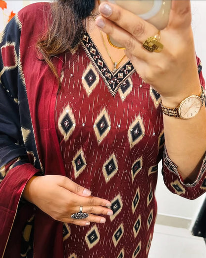 Libas Kurta Stylish Kurti With Bottom And Dupatta Set