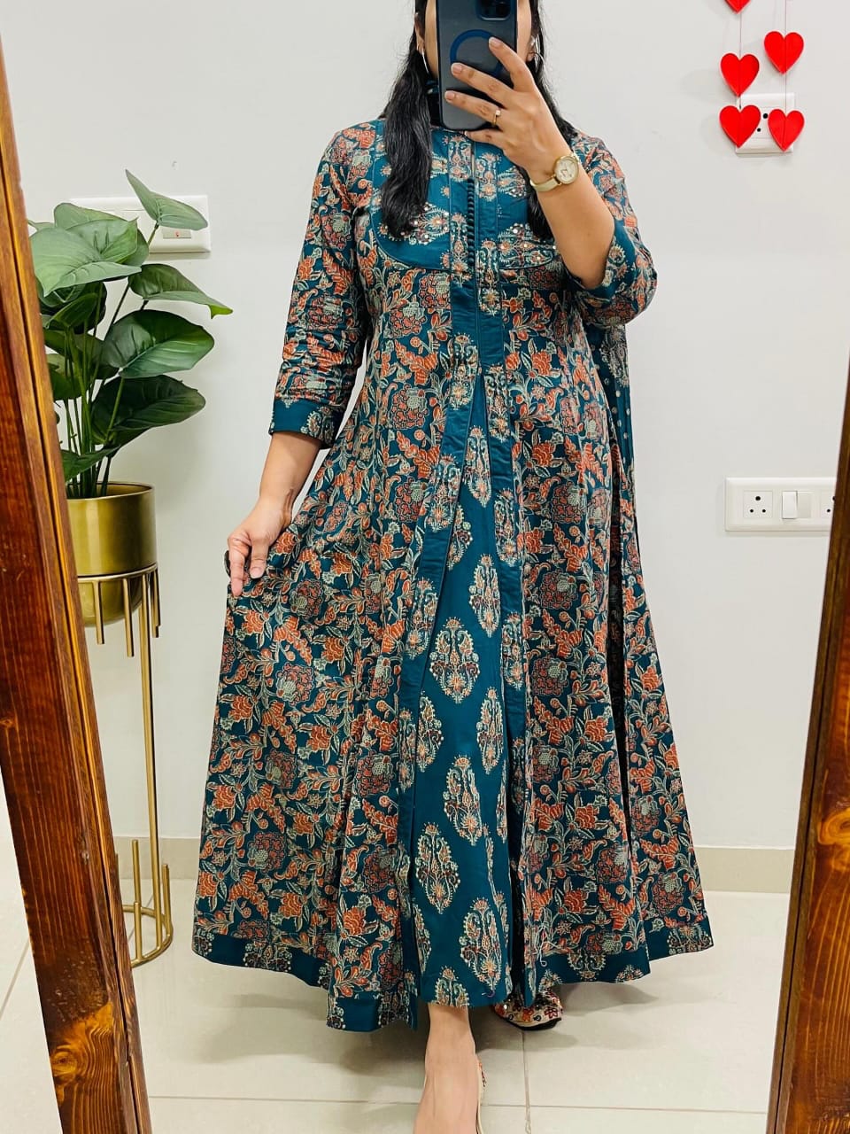 Premium Rich Floral Print Cotton Suit in Anarakali Style🥳🥳