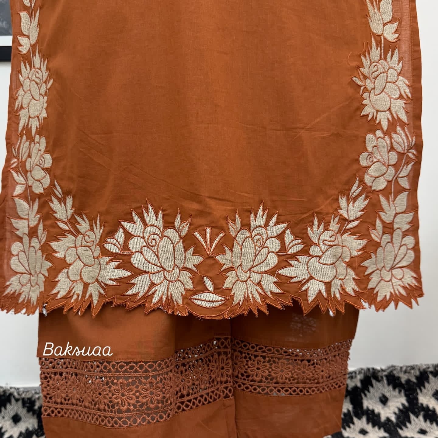 Premium Cotton Full Embroiderd Suit Set